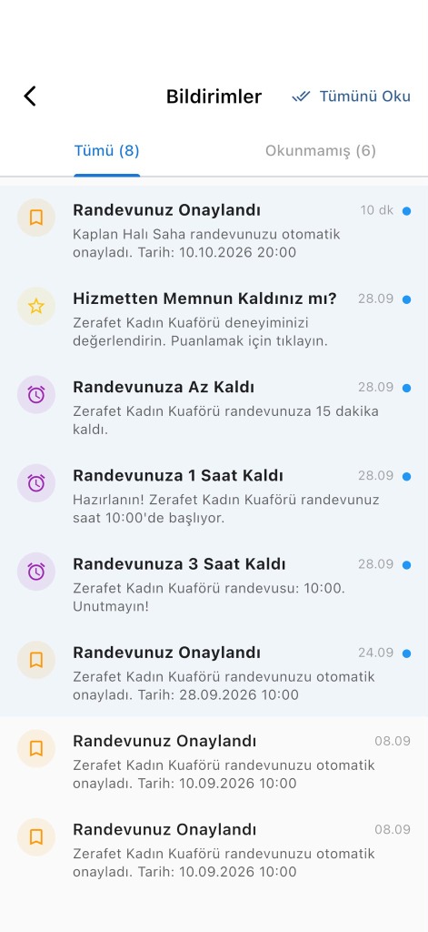 Uygun Zaman Akıllı Bildirimler Ekranı